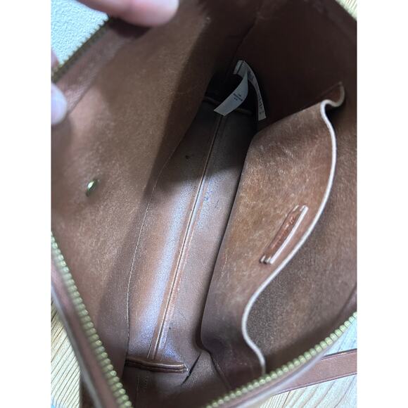 Madewell Brown Leather Crossbody Saddle Bag Adjustable Strap Distress VTG Style - Picture 6 of 9